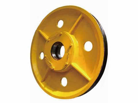 Cast steel pulley